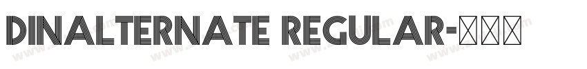 dinalternate regular字体转换